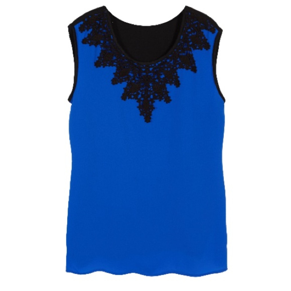 Brixon Ivy Lace Overlay Blouse